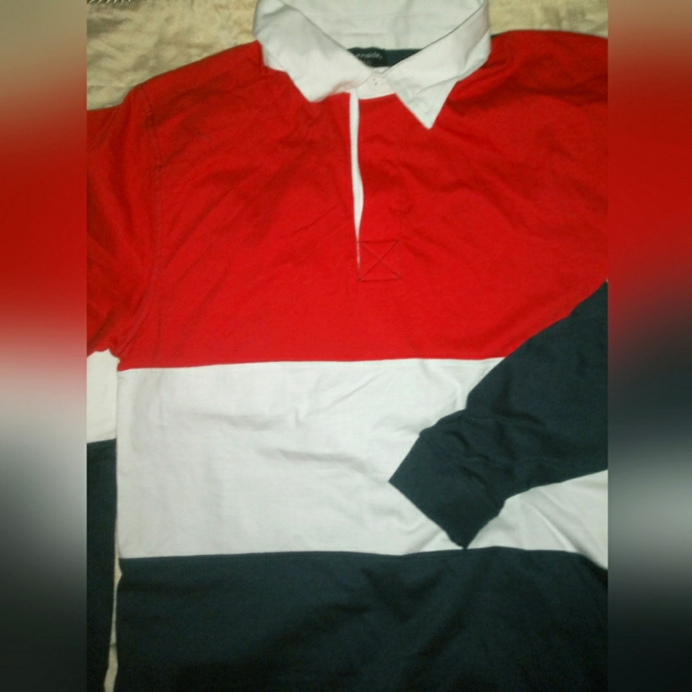 Men's long sleeve Burnside polo shirt